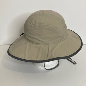 Outdoor Research Hat Kids Medium Khaki Gray Rambler Sun Sombrero UPF 50
